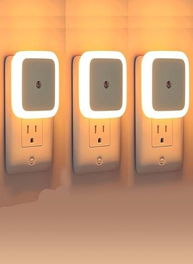 Nexosity Smart LED Night Lights Pack of 3 Auto Sensor Plug-in Night Lamps for Home, Bedroom, Hallway, Bathroom | Energy Efficient - Image 1